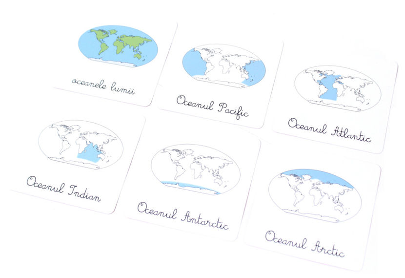 Geografie - Lecţii Montessori 3 - 15 ani