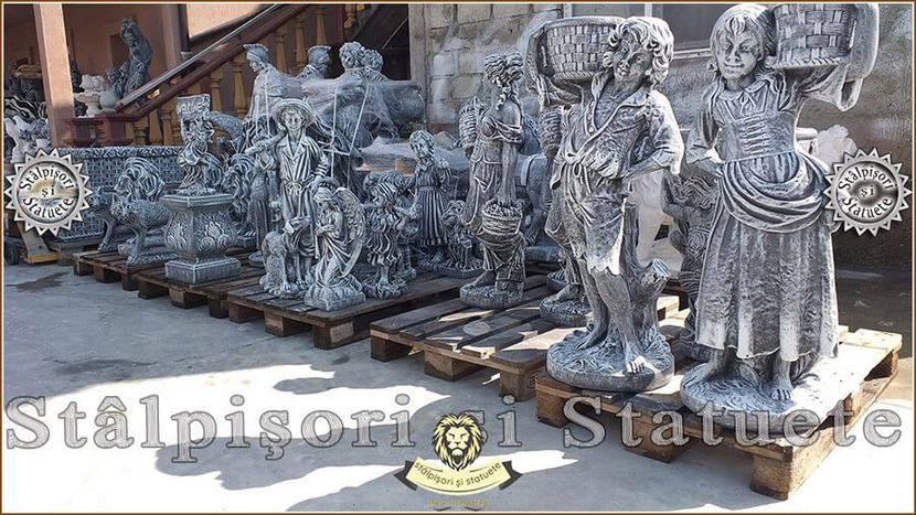 Image01231 - Decoratiuni de grădină din ciment alb și dioxid de titan