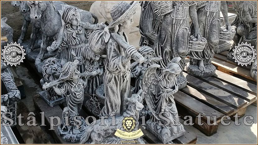 Image01233 - Decoratiuni de grădină din ciment alb și dioxid de titan