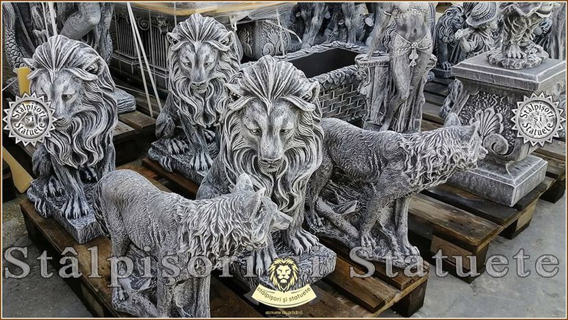 Image01235 - Decoratiuni de grădină din ciment alb și dioxid de titan