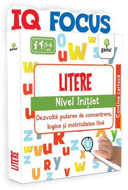 Litere • nivel Inițiat 5-6 ani - IQ FOCUS 3-6 ani