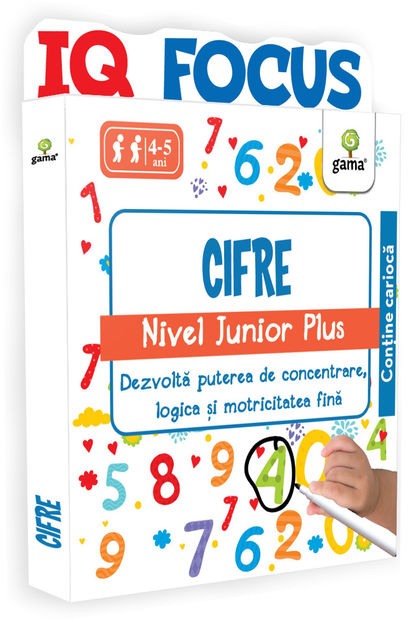 Cifre • nivel Junior Plus 4-5 ani - IQ FOCUS 3-6 ani