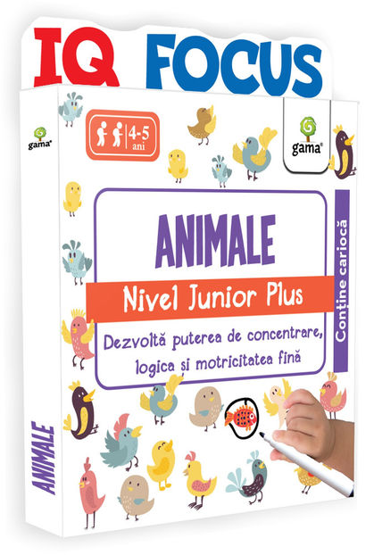 Animale • nivel Junior Plus 4-5 ani - IQ FOCUS 3-6 ani
