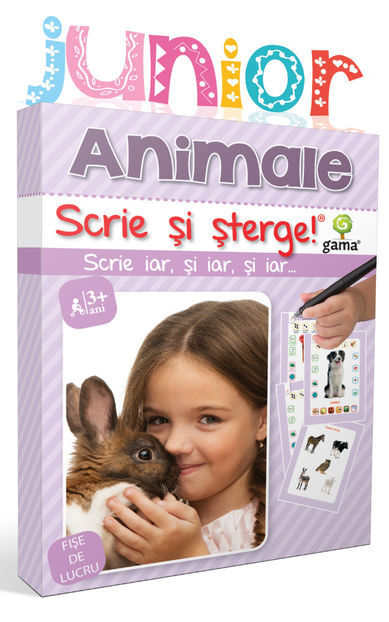 Animale 2-4 ani - Scrie și șterge! Junior 2-5 ani