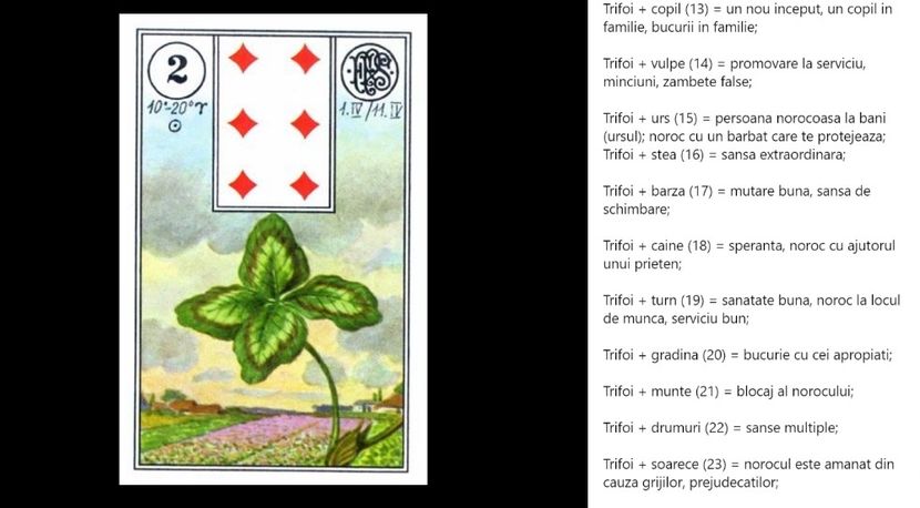 trifoi - Carti tarot lenoermand gratis cartea totul despre lenormand