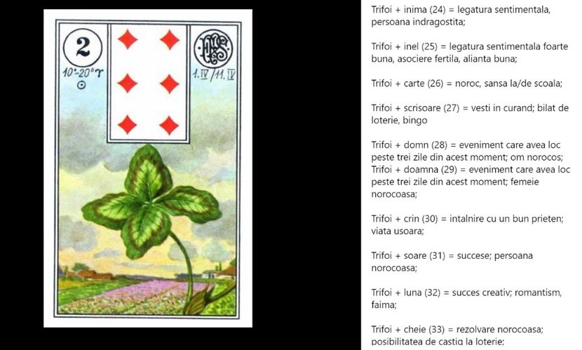 trifoi - Carti tarot lenoermand gratis cartea totul despre lenormand