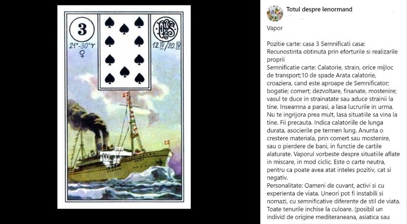 Vapor - Carti tarot lenoermand gratis cartea totul despre lenormand