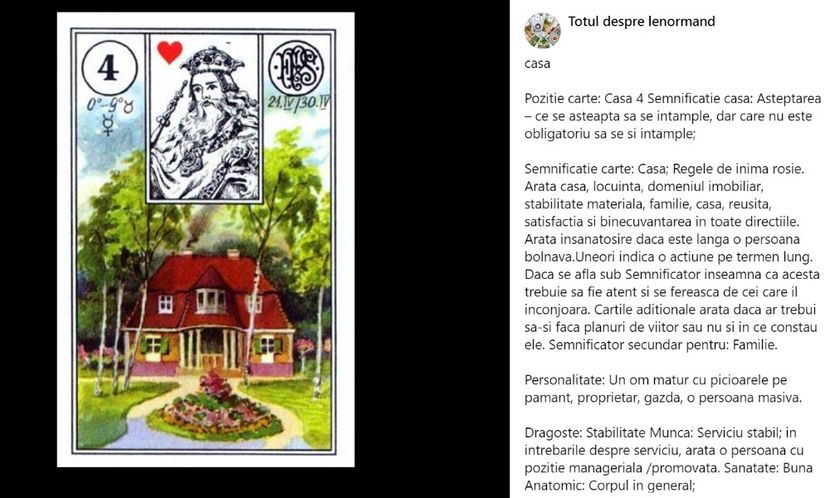 casa - Carti tarot lenoermand gratis cartea totul despre lenormand