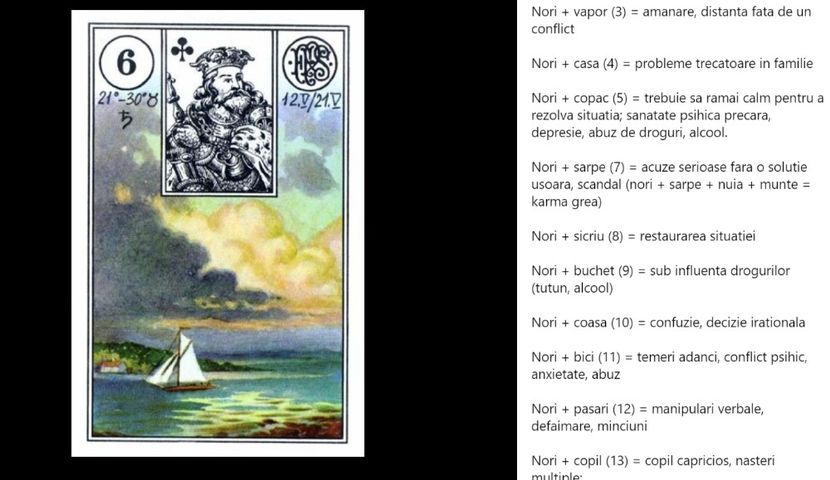 norii - Carti tarot lenoermand gratis cartea totul despre lenormand