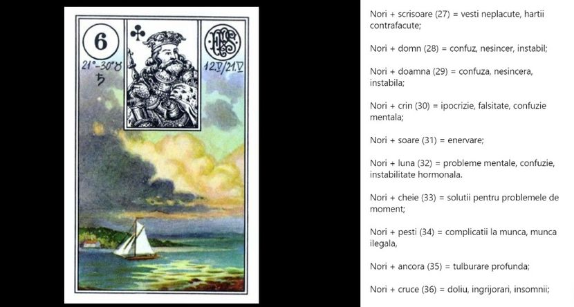 norii - Carti tarot lenoermand gratis cartea totul despre lenormand