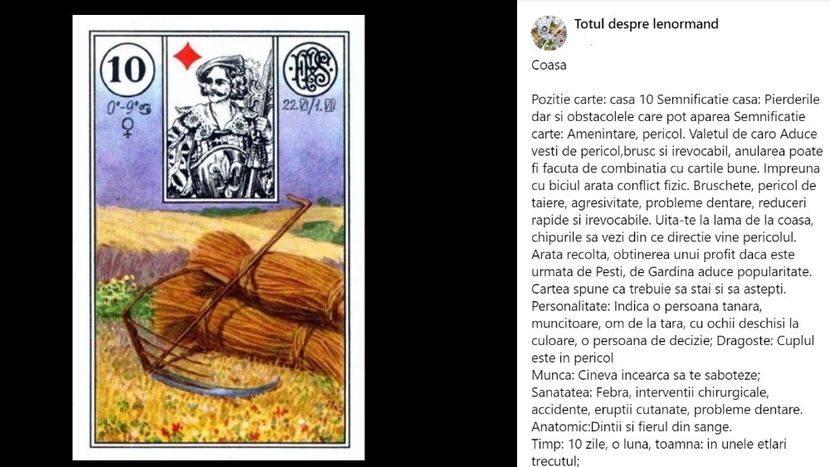 coasa - Carti tarot lenoermand gratis cartea totul despre lenormand