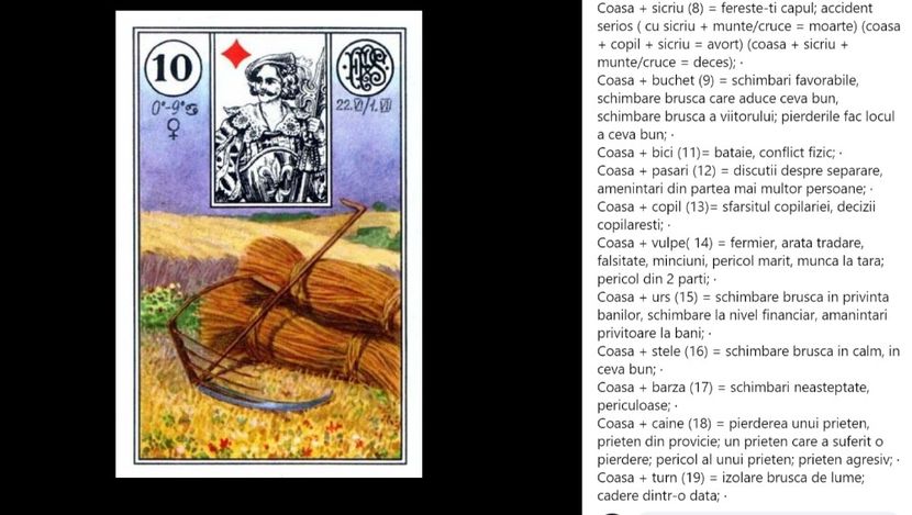 coasa - Carti tarot lenoermand gratis cartea totul despre lenormand