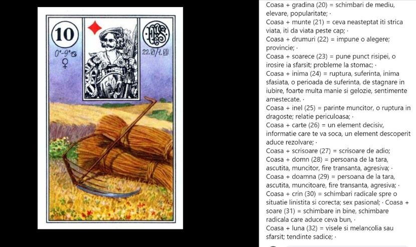 coasa - Carti tarot lenoermand gratis cartea totul despre lenormand
