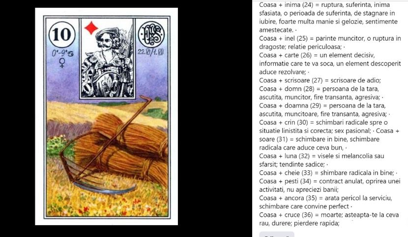 coasa - Carti tarot lenoermand gratis cartea totul despre lenormand