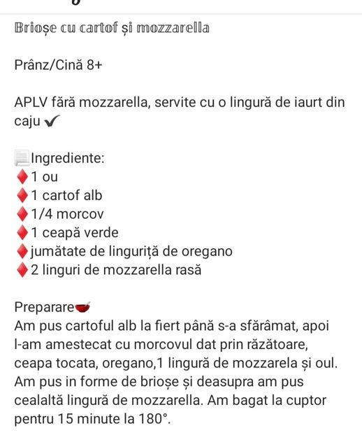  - Briose cu cartof si mozzarella