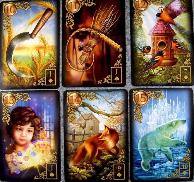 Carti tarot Gilded Lenormand +cadou cartea in limba romana - Carti tarot Gilded Lenormand cadou cartea in limba romana