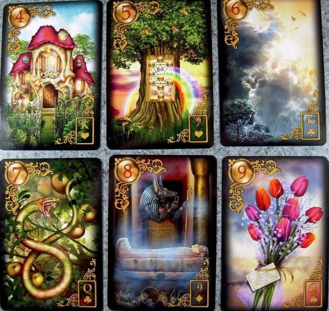 Carti tarot Gilded Lenormand +cadou cartea in limba romana - Carti tarot Gilded Lenormand cadou cartea in limba romana