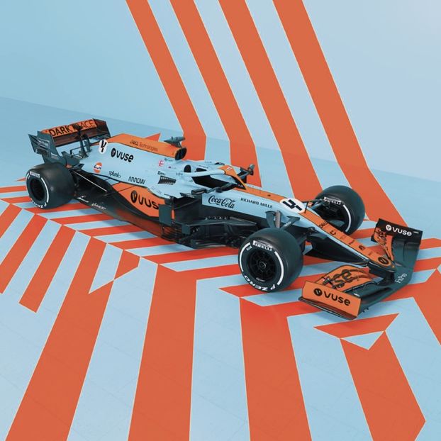 ◊ 18 may 2021, McLaren`s special car for Monaco ◊ - I am an artist the track is my canvas and the car is my brush
