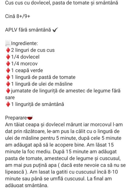  - Cus cus cu dovlecel pasta de tomate si smantana