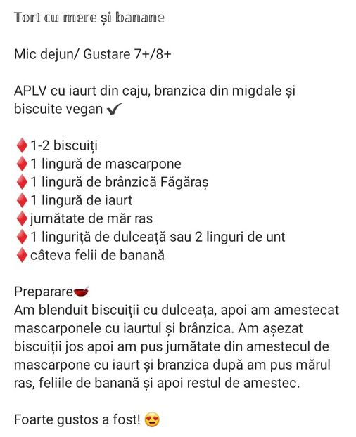  - Tort cu mere si banane
