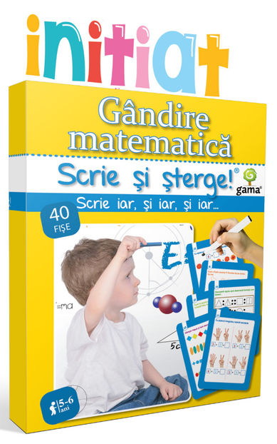 Gândire matematică • 5-6 ani - Scrie și șterge! Inițiat 5-7 ani