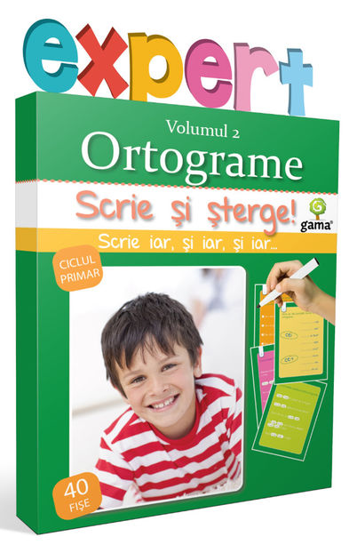 Ortograme • volumul 2 8-10 ani - Scrie și șterge! Expert Limba română 7-10 ani