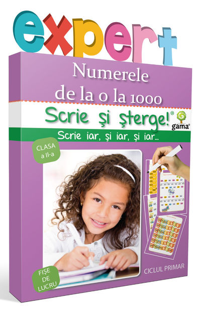 Numerele de la 0 la 1000 7-9 ani - Scrie și șterge! Expert Matematică 5-7 ani