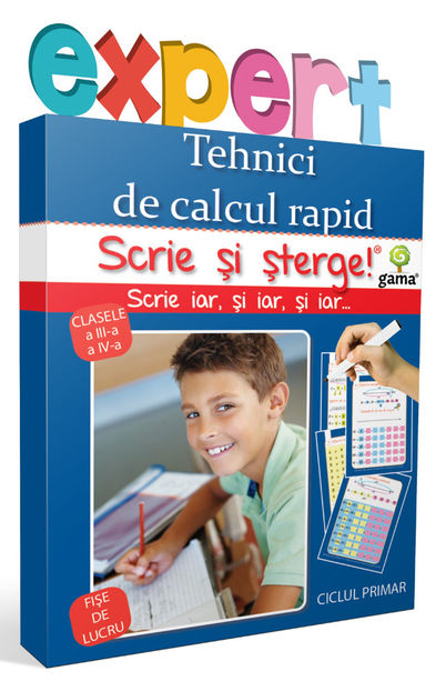 Tehnici de calcul rapid 8-10 ani - Scrie și șterge! Expert Matematică 5-7 ani