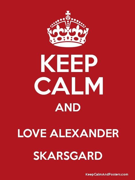 This poster was sent by Billʾs brother, Alexander Skarsgård... who knows why. - Secret Santa is coming to town