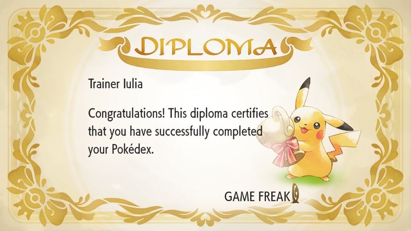 06017C6B-4EFA-4878-8ADA-365B0A1F7A35 - Pokemon GO Pikachu Diplomă