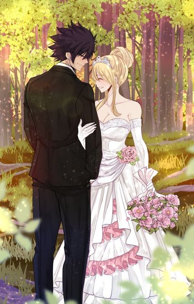 lucy wedding oc commission - drawings 2