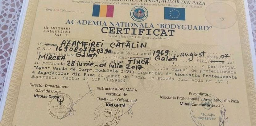 garda de corp 3 - Catalin Azamfirei
