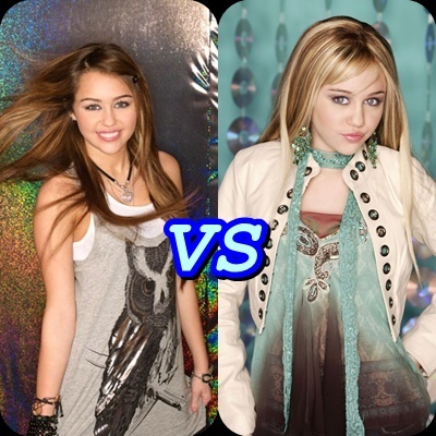 Miley vs Hannah - Miley vs Hannah