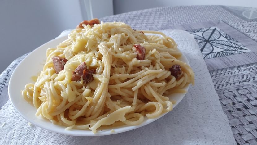 Spaghete carbonara - Prima data-gatit