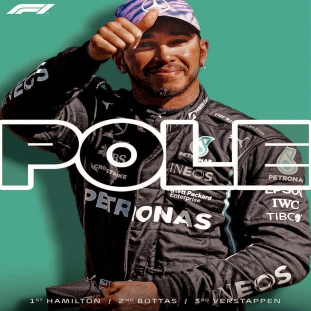 ◊ 31 jul 2021, Hamilton got his 101 pole ◊ - i am an artist the track is my canvas and the car is my brush