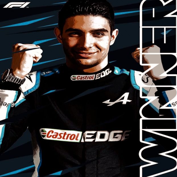 ◊ 1 aug 2021, ESTEBAN OCON WON HIS FIRST RACE ❤️❤️❤️ ◊ - i am an artist the track is my canvas and the car is my brush - GH