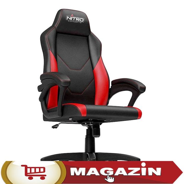 scaun-gaming-nitro-concepts-c100-black-red-875845-1 - Scaune Gaming