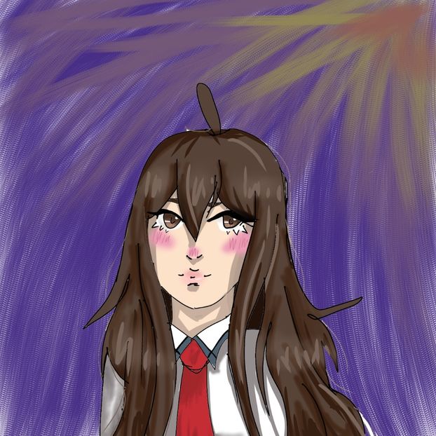 Drew this while stressed with my finger on my phone - _Vashiro Lulu Akira_