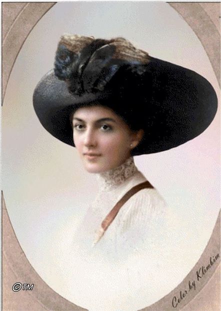 O poza vintage -28,4x40 cm-68 anchor - Diagrame pentru goblen-Portrete