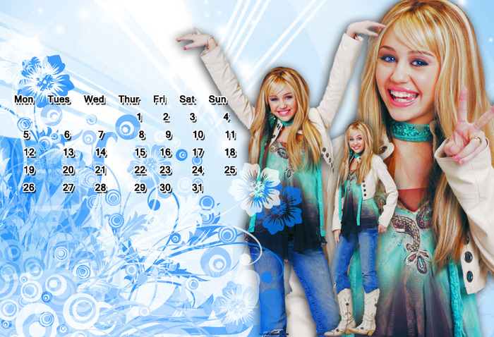 Calendar_3 - Calendare cu Miley si Hannah