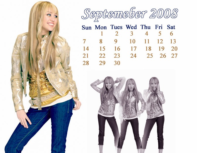 calender - Calendare cu Miley si Hannah
