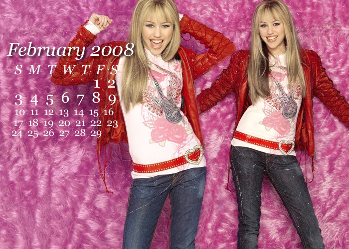 calender2 - Calendare cu Miley si Hannah