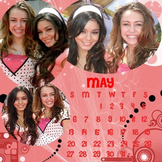 May - Calendare cu Miley si Hannah