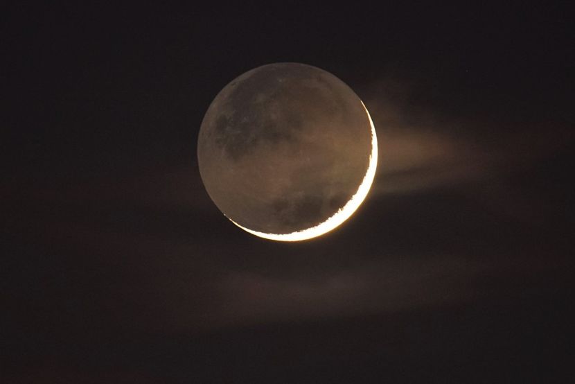 Luna noua in Capricorn, Grecia - 4 ian. 2022 - Luna - Soarele si norii - 3