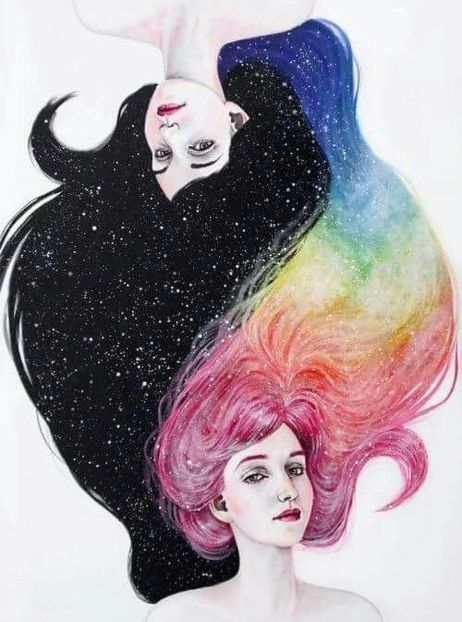 ♊ Universe and Rainbow - - B - Konnichiwa