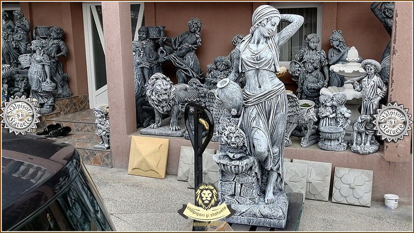 Image01731 - Decoratiuni de grădină din ciment alb și dioxid de titan