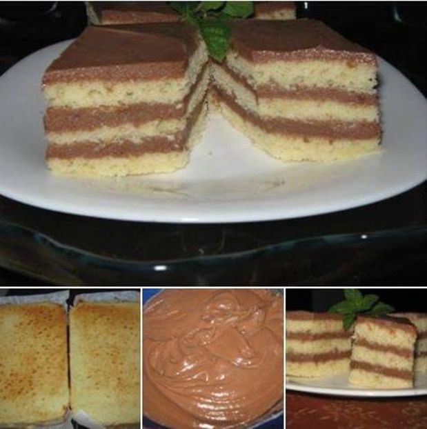  - Prajitura cu foi si crema de ciocolata