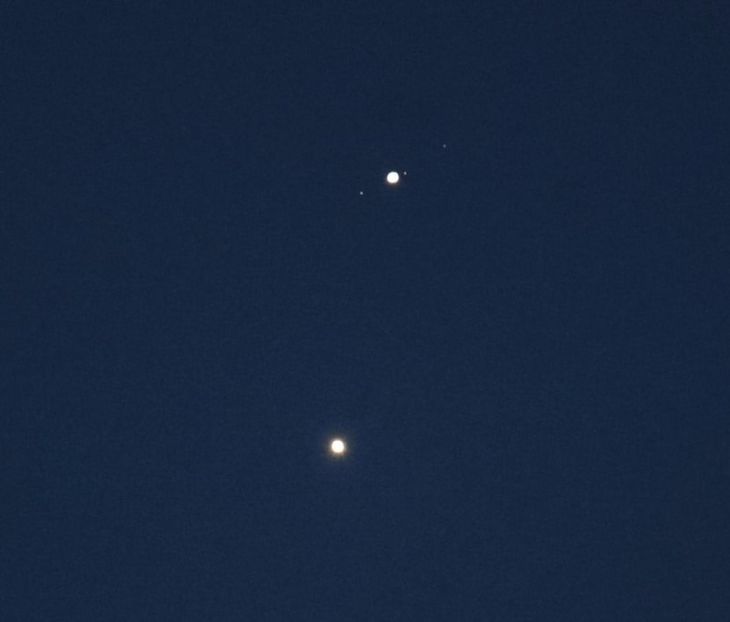 Conjunctie Jupiter-Venus in Pesti - Luna - Soarele si norii - 3