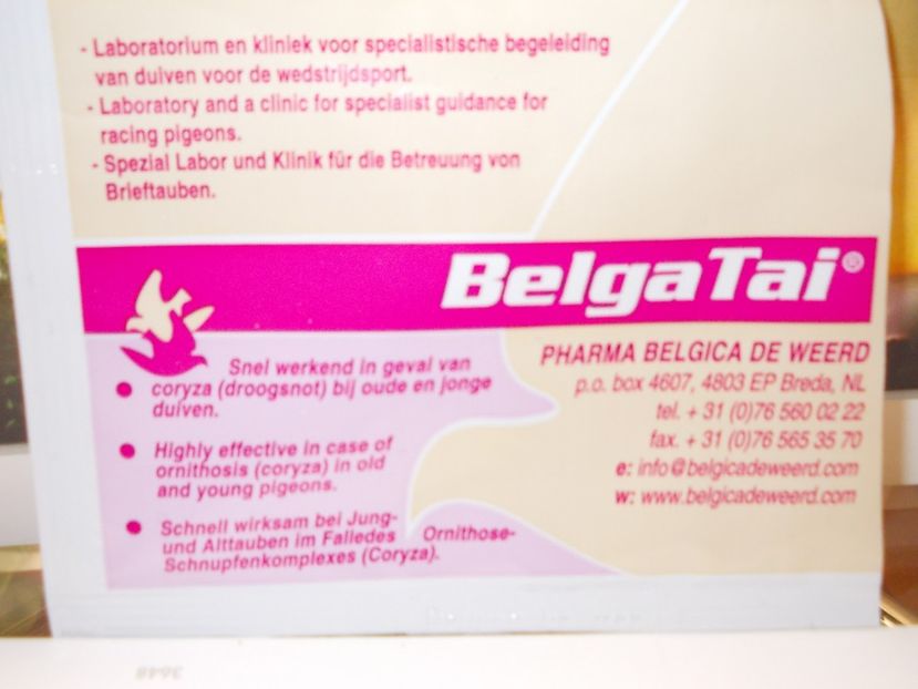 0RNITOZA - MANCARE SI MEDICAMENTE PENTRU PORUMBEI