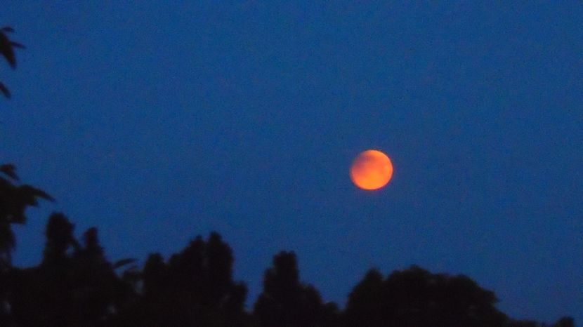 Eclipsa totala de Luna in Scorpion - Luna - Soarele si norii - 3